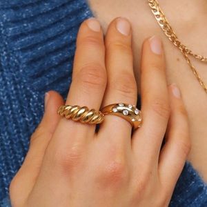 Hey Harper Zena croissant ring size 7 but fits like an 8